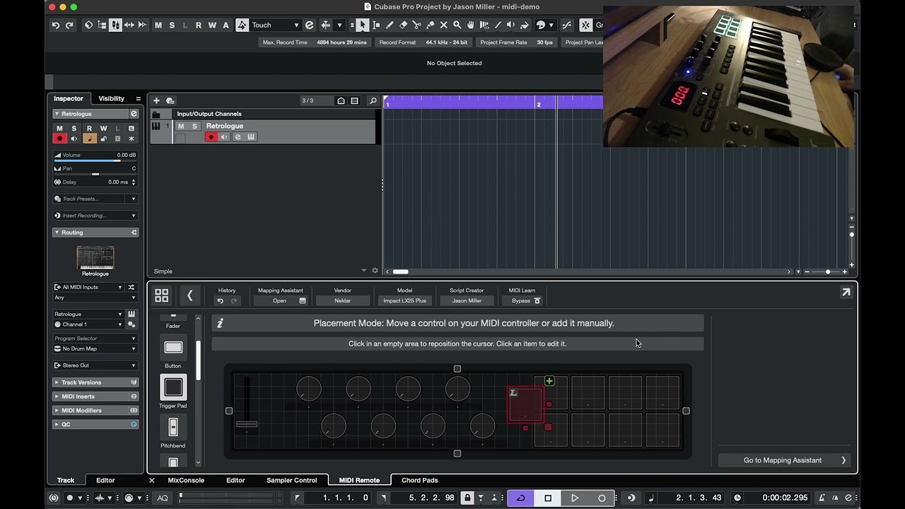 Controlling VST Plugin settings with a MIDI Controller in Cubase 13