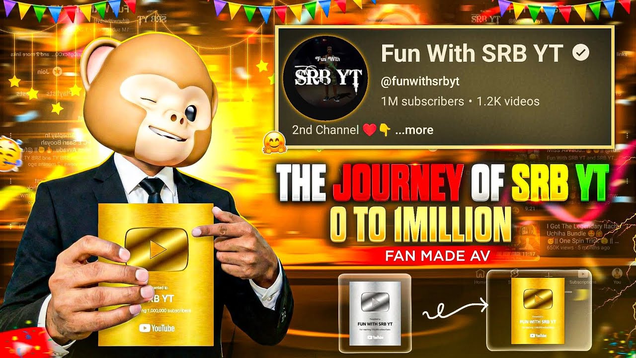 Thanks For This AV ❤️🤩 Special Thanks To @OSGLIVE & @TeamFireff_06 🎊❤️ || #freefire #1million #srb 