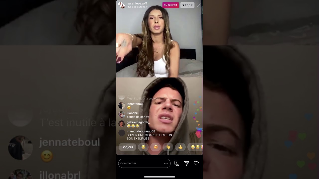 Clash entre Sarah Lopez et ad Laurent