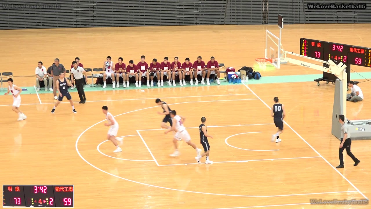 明成vs能代工業(Q4)高校バスケ 2019 東北大会決勝