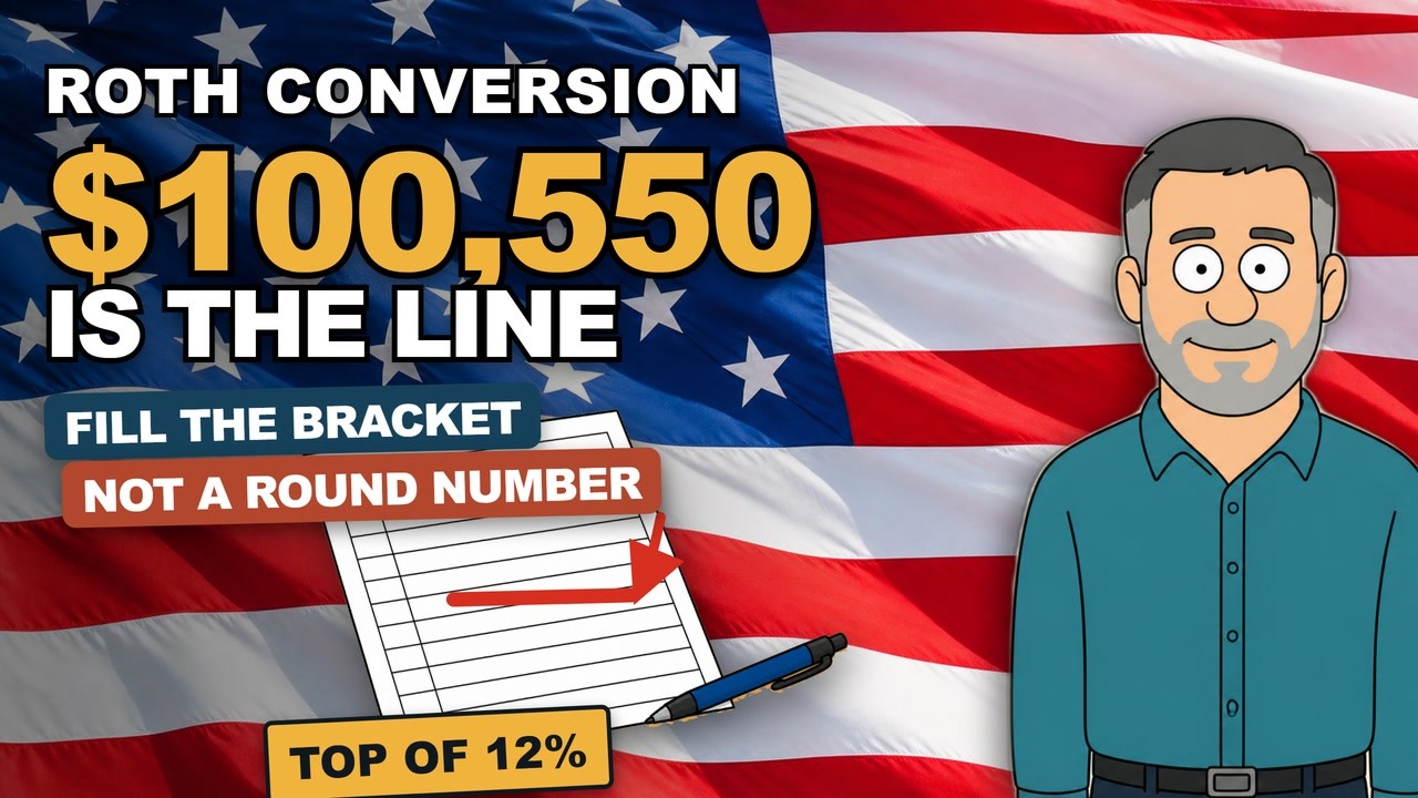 Roth Conversion 2026: Fill the 12% Bracket to $100,550, Not a Round Number