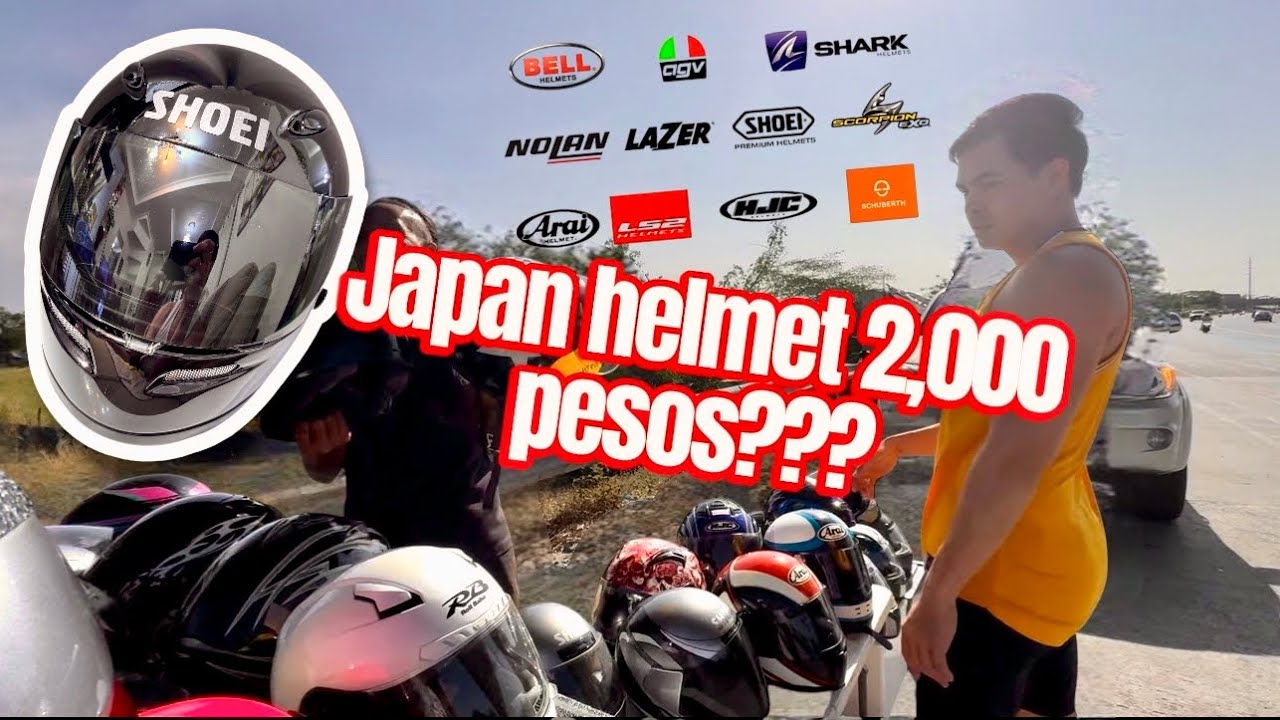 Murang Japan Helmet na halagang 2,000 pesos lang?? (Shoei Z-4 , Arai, Kaguto, LS2, OGK) ETC!!!!!