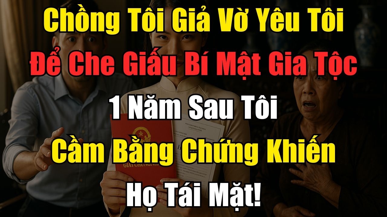 Chồng Giả Vờ Yêu Tôi. 1 Năm Sau Tôi Cầm Bằng Chứng Khiến Cả Nhà Tái Mặt!