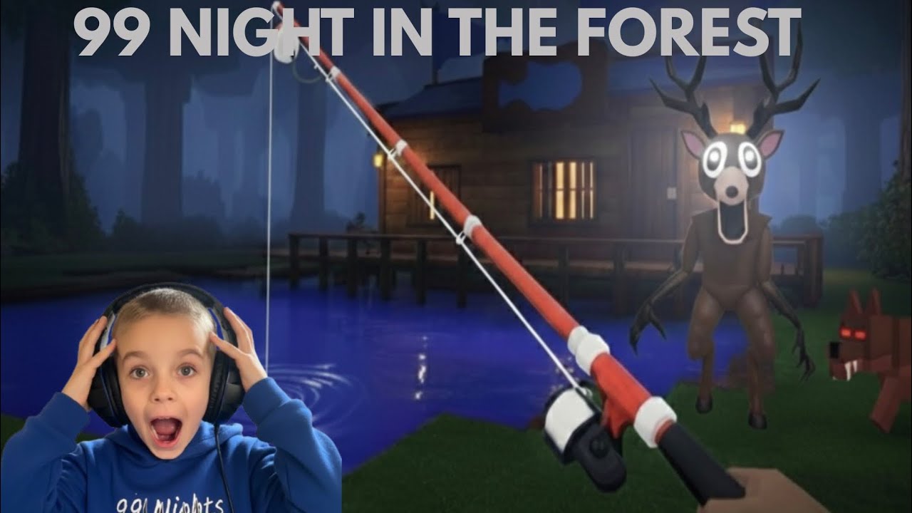 VÉGRE MEGVAN! 🎣 Megszereztem a STRONG ROD-ot! (99 éjszaka az erdőben)