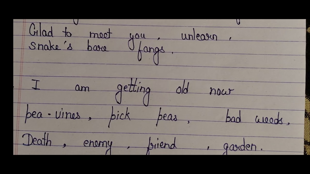 B.A.final year eng paper 1 mgsu important topic/b.a.final year eng paper 1 stanza discussion