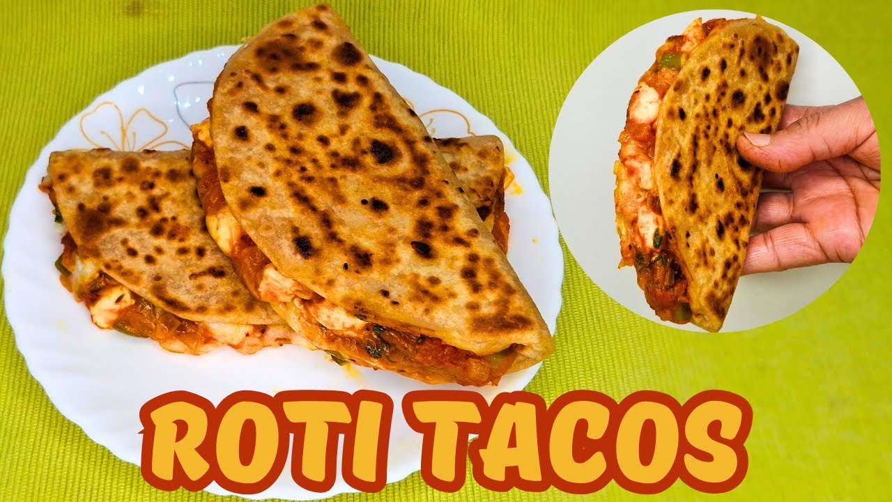 Roti Tacos Recipe 🌮 | Roti Recipe 🌯 | Tacos Recipe 🥙 | Homemade Tacos | Mexican Tacos | Wrap Recipe