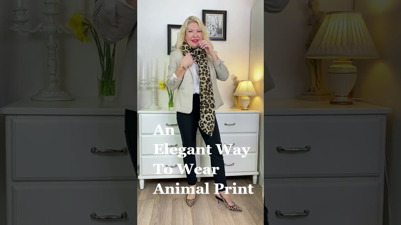 An Elegant Way To Wear Animal Print #short