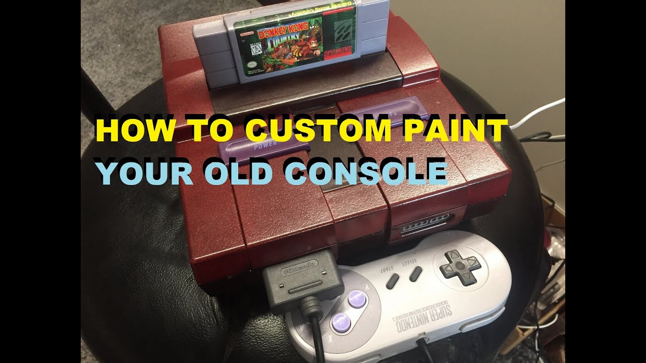 How To Custom Paint And Mod Your Old Video Game System