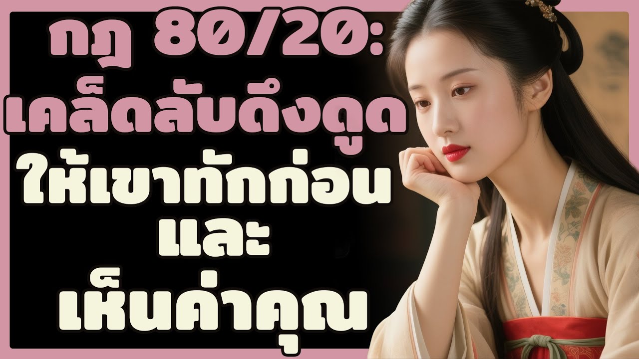 กฎ 80/20: ความลับให้ผู้ชายเป็นฝ่ายทักหาก่อน และเห็นค่าคุณทุกวัน | ผู้หญิงเลอค่า