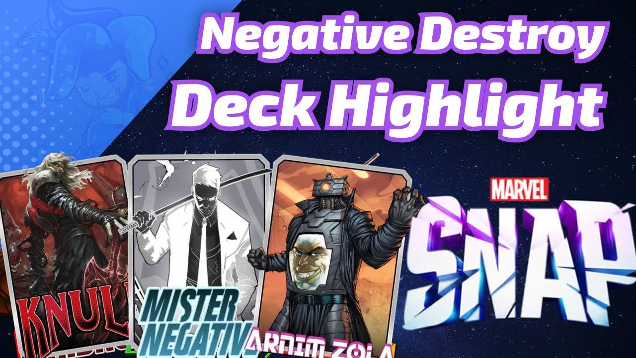 Negative Destroy is KNULL & ZOLA | Marvel SNAP Deck Gameplay