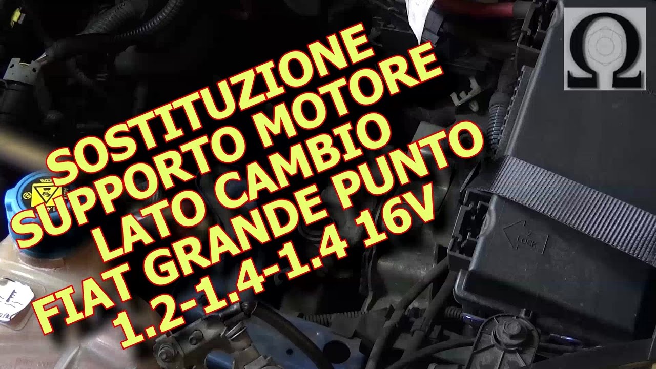 Tutorial sostituzione supporto motore lato cambio grande punto 1 4 16v