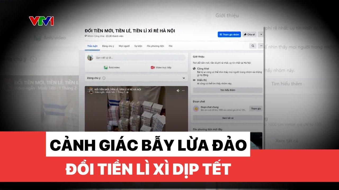 Cảnh giác bẫy lừa đảo đổi tiền lì xì dịp Tết