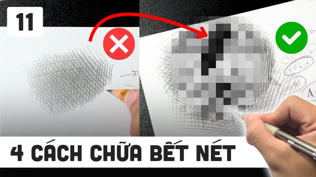 4 CÁCH CHỮA BẾT NÉT đơn giản cho NGƯỜI MỚI | Trường Lê Vẽ
