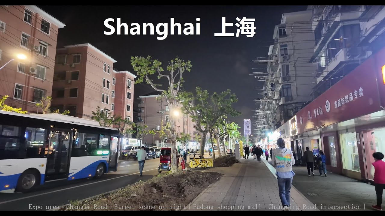 Walking Shanghai City 4K ｜Qiantan high buildings｜Taikoo Li Shopping Mall｜Changli Road Food Street Ni