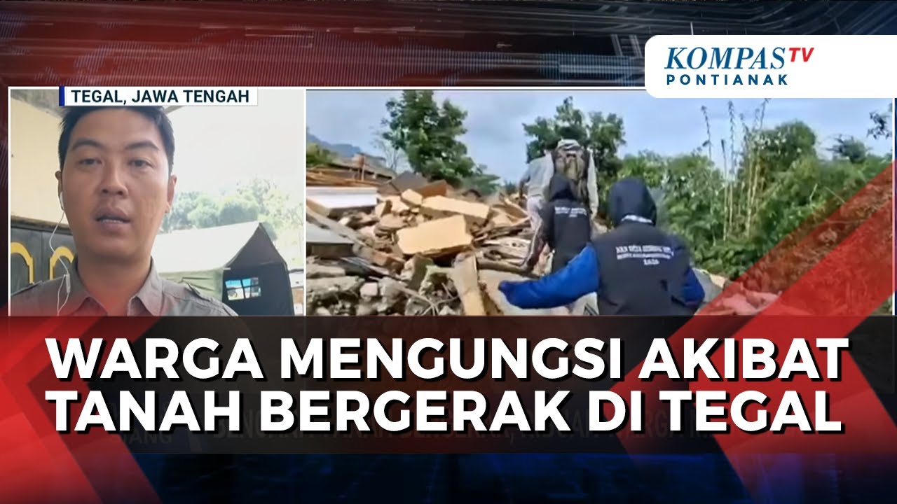 Bencana Tanah Bergerak di Tegal Merusak 464 Rumah Warga, Warga Mengungsi di 4 Titik