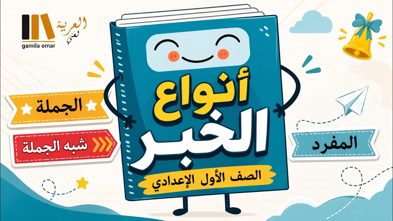 انواع الخبر للصف الاول الاعدادى