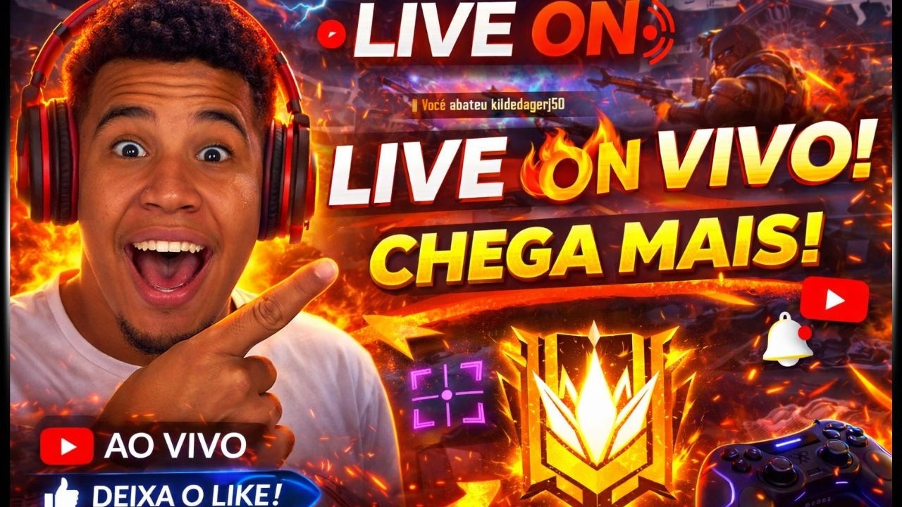 IMPOSSÍVEL PEGAR DESAFIANTE 🔥 CODIGO DE EQUIPE 🔥 4X4  🔥 FREE FIRE AO VIVO🔥 RUMO AO ELITE AO VIVO 🔥