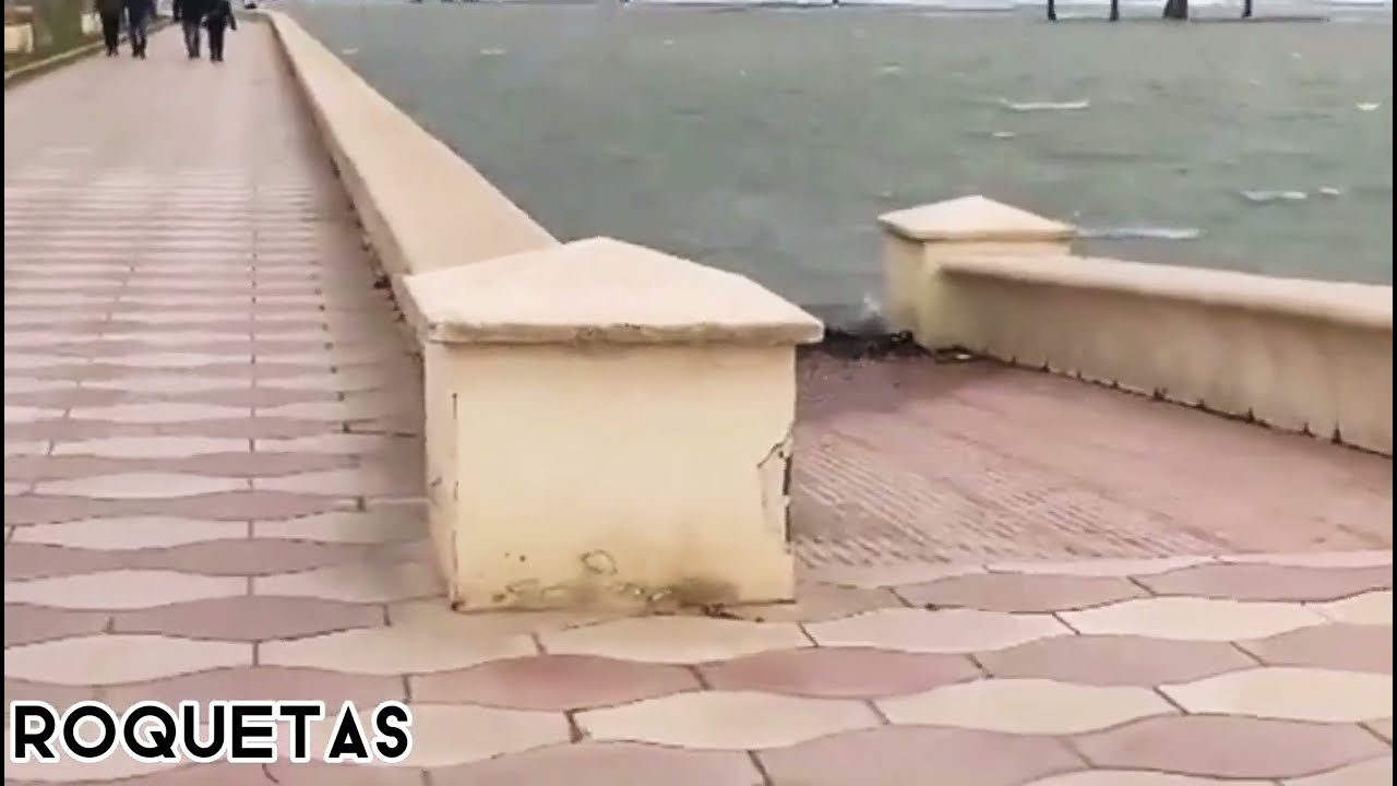 Daños del temporal en la costa de Almería
