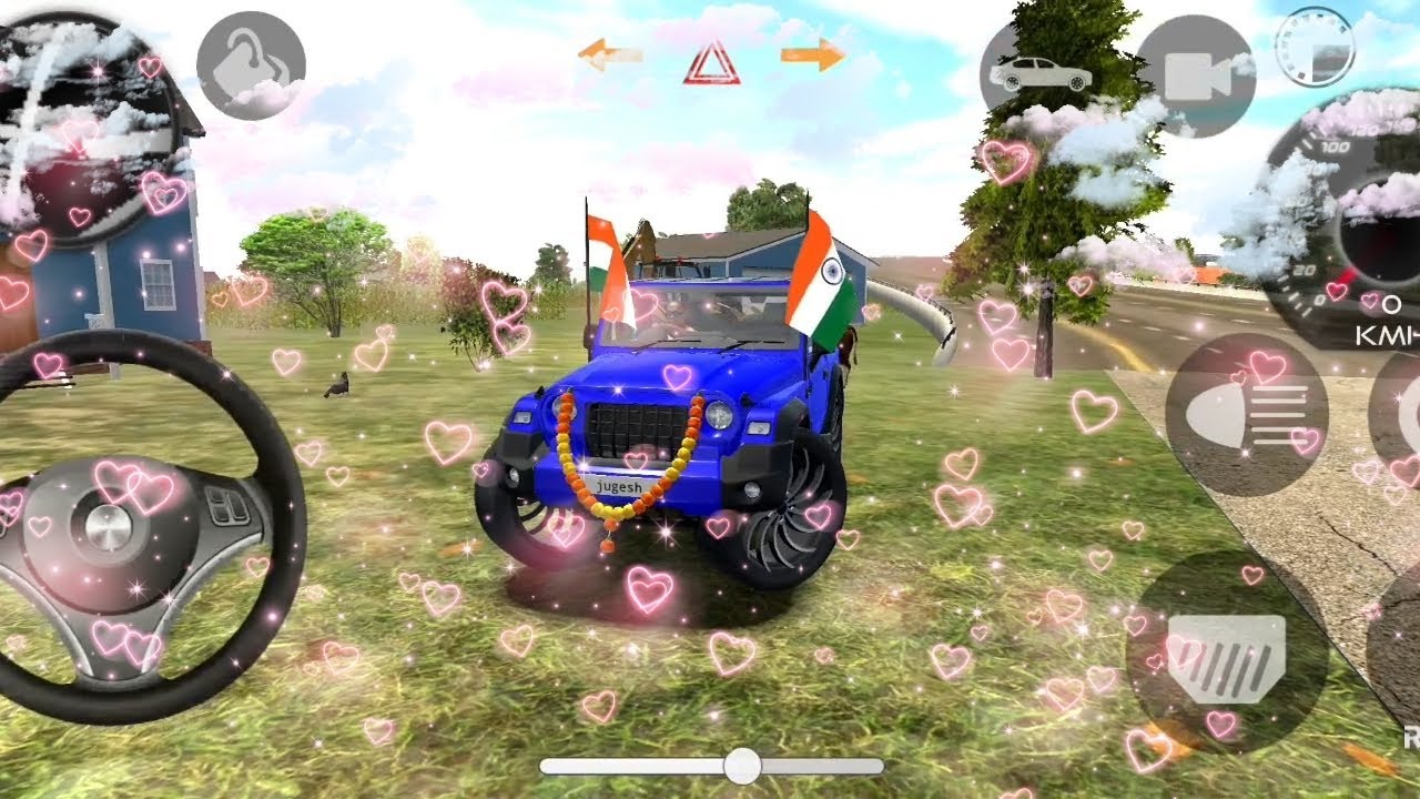 Modified Mahendra thar👿 games indian Blue thar (Gadi wala Games) kar Game Android game -#2025 #thar