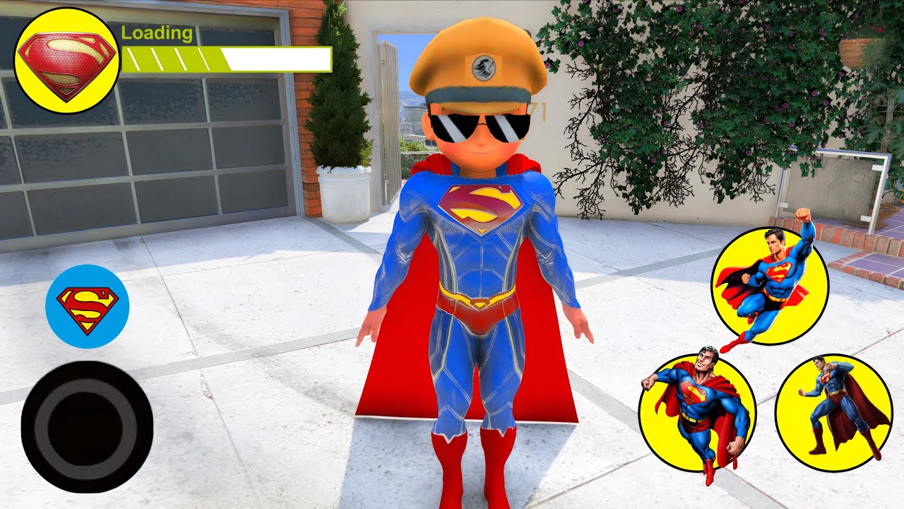 Little Singham Playing As A Superman In Gta 5 | Little Singham Saved All His Friends