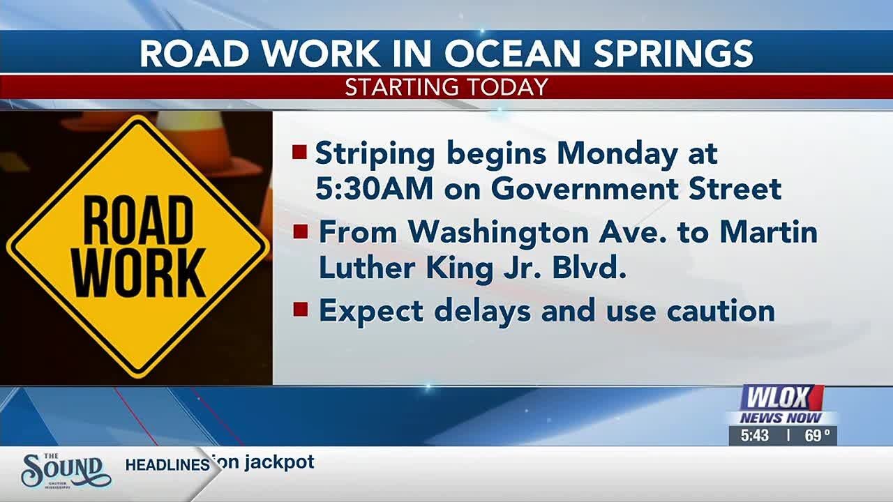TRAFFIC ALERT: Delays expected and no parking on Government St. while striping work underway