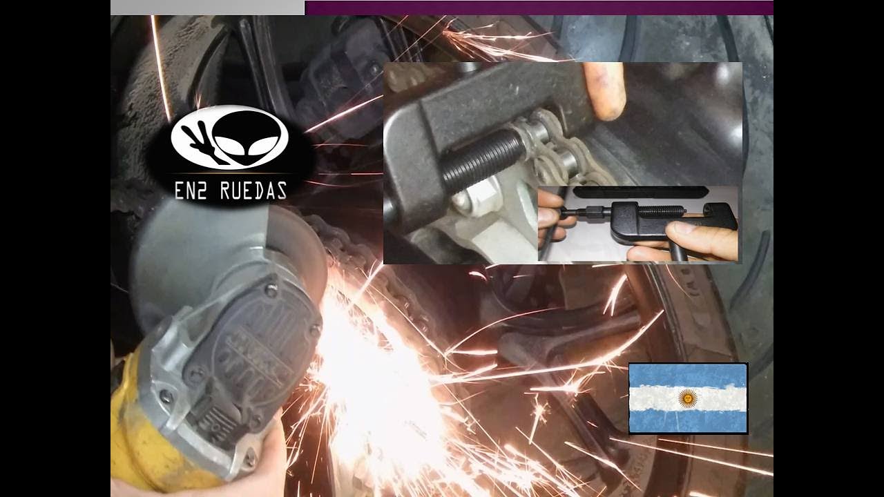 COMO REMACHAR CADENA DE MOTO