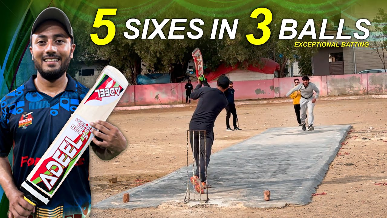 Ahmed Ne Banaya New World Record, 5 Sixes On 3 Balls !! 😲😍