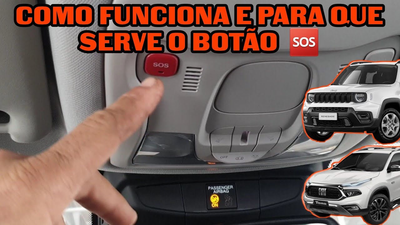 Para que serve e como funciona Botão SOS e Assist dos carros? Toro e Renegade 2022 agora tem!
