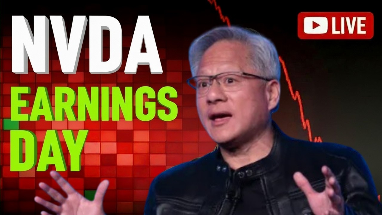 🔴MASSIVE NVIDIA EARNINGS DAY! TARIFF CRASH OR BOUNCE? DOES THE MARKET HOLD?