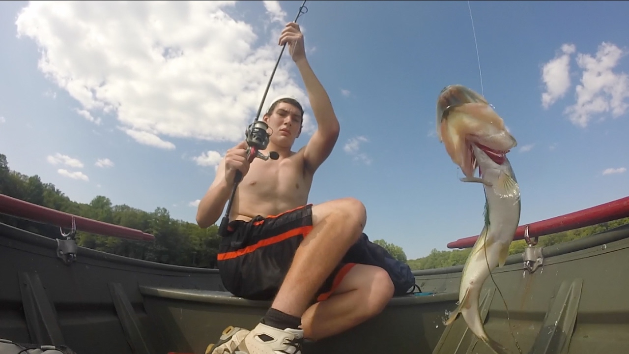 Pickerel, Bass, Yellow Perch Fishing at Deer Lake, NJ 2015