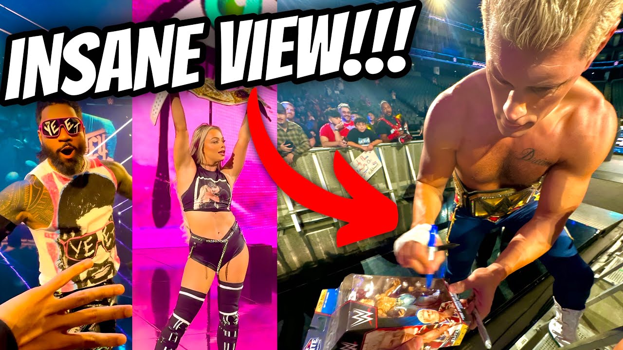 My INSANE Front Row WWE SMACKDOWN Experience!