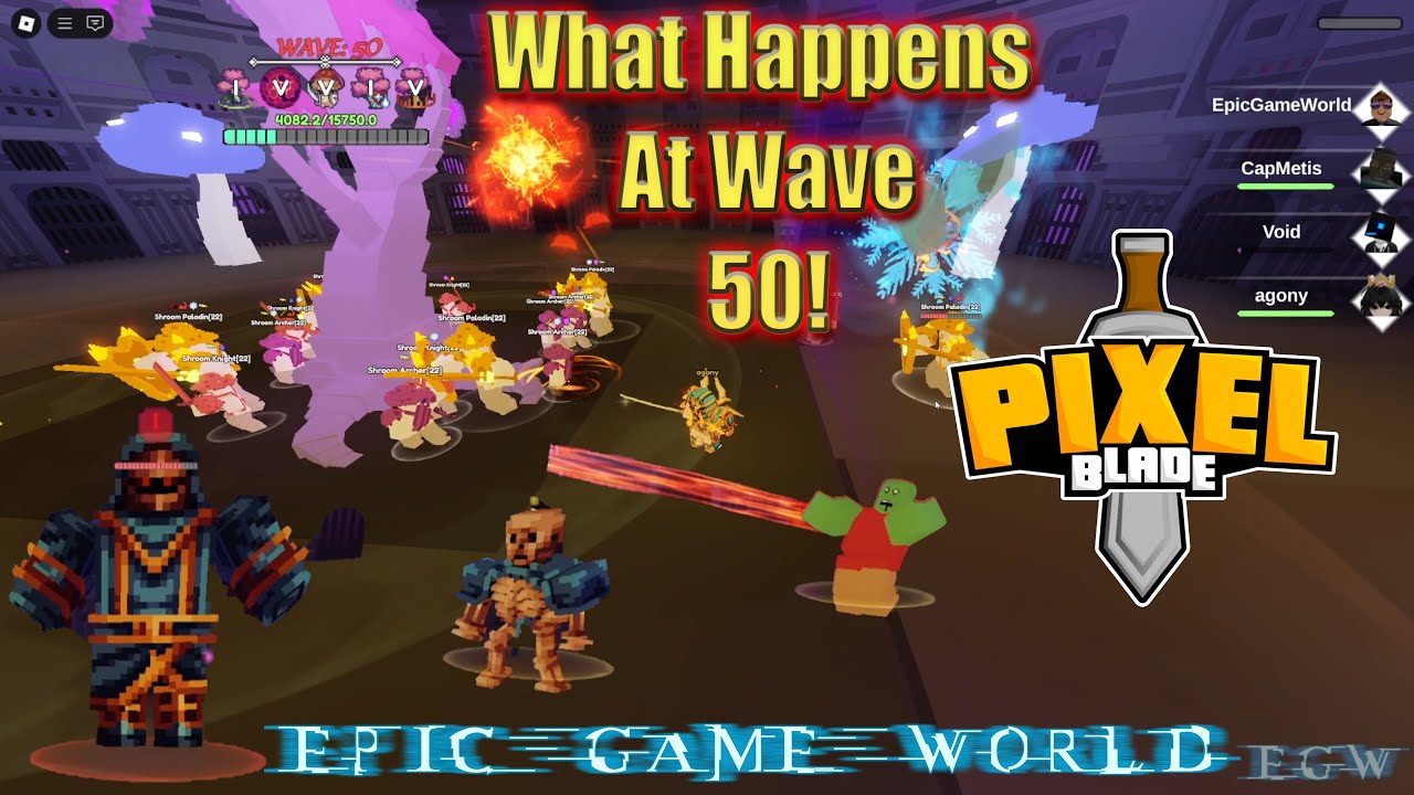 Pixel Blade Roblox Raid What Happens At Wave 50
