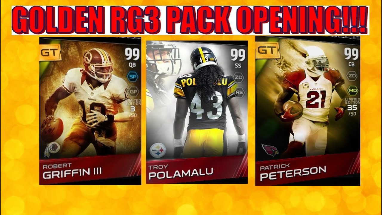 MUT 15- GOLDEN TICKET RG3 PACK OPENING!!!