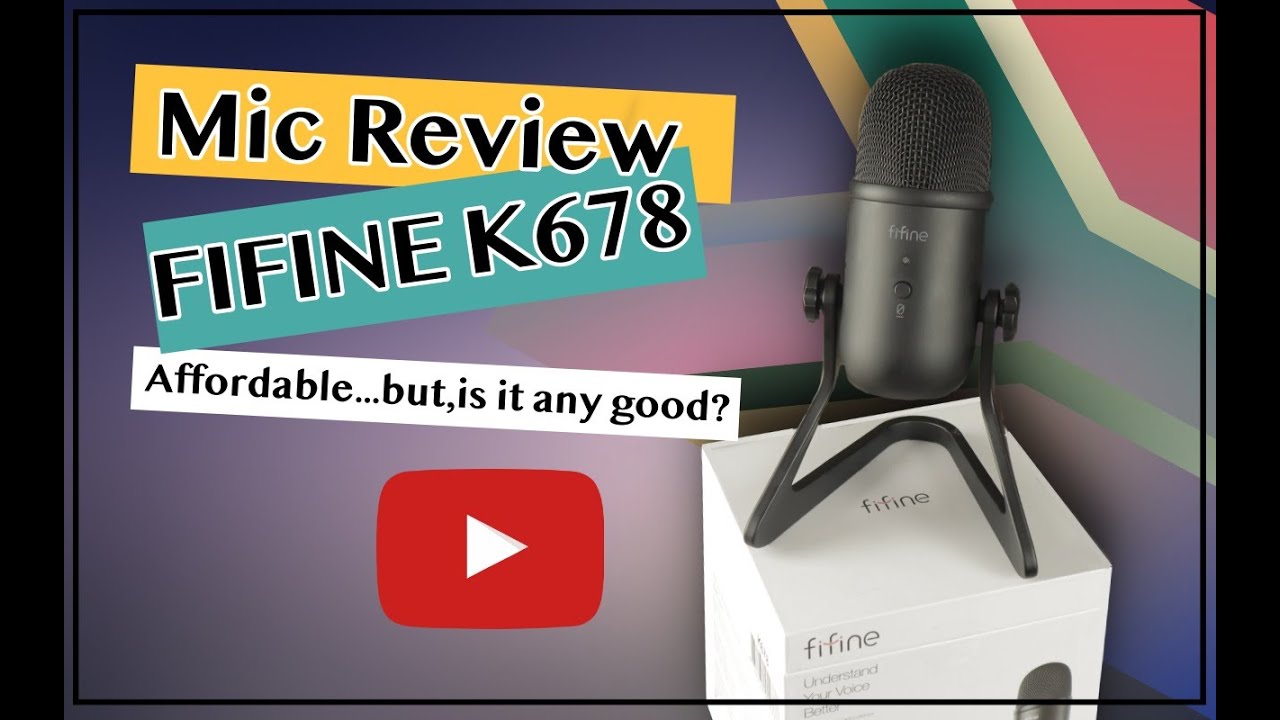 FIFINE K678 MIC REVIEW FOR VO & GENERAL USE || SOUTH AFRICA