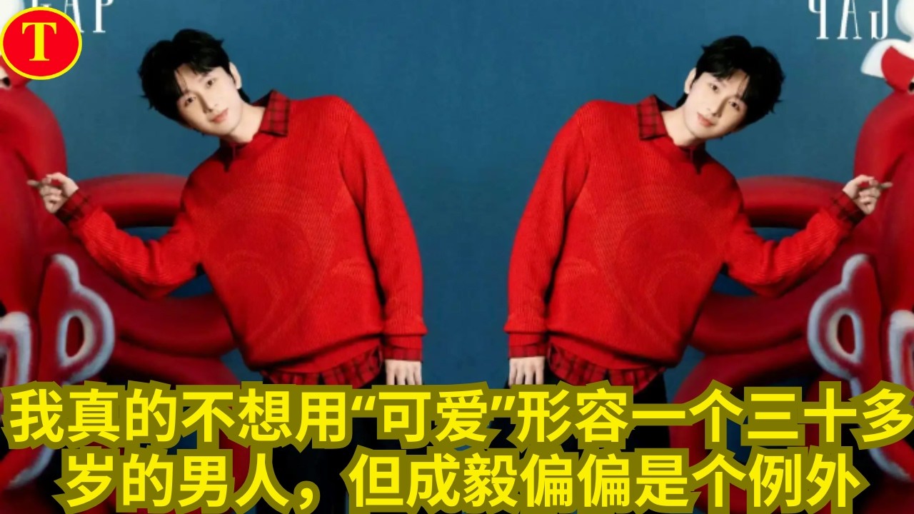 我真的不想用“可爱”形容一个三十多岁的男人，但成毅偏偏是个例外