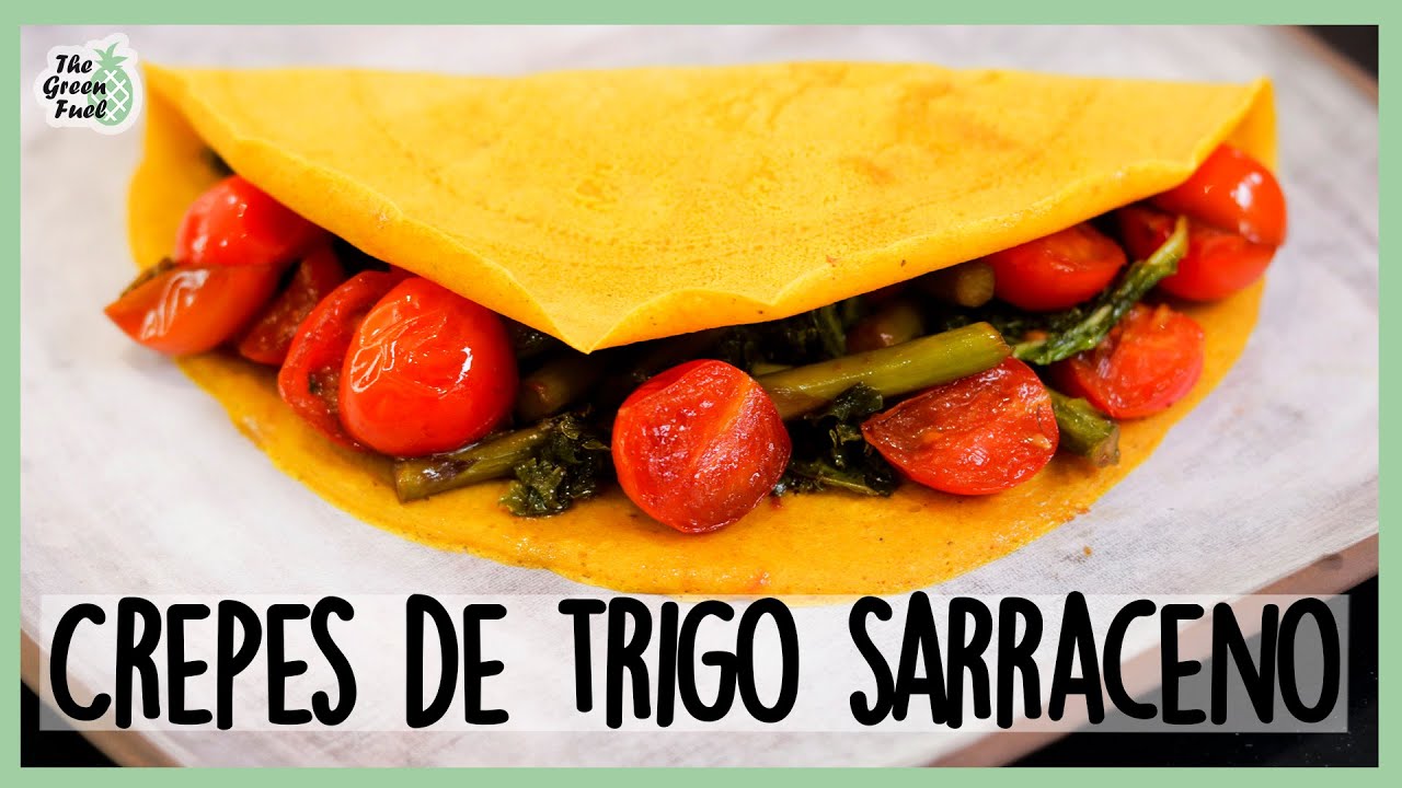 Crepes de Trigo Sarraceno y Cúrcuma | Receta Vegana Sin Gluten