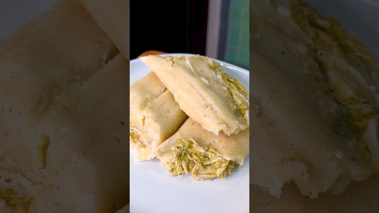 Tamales Verdes de Pollo (Chicken Tamales) Easy Step-by-Step Recipe #shorts