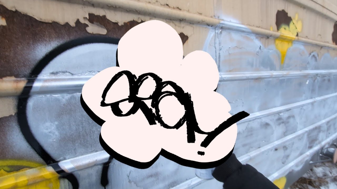 Graffiti Spam Throw Up Freight Car