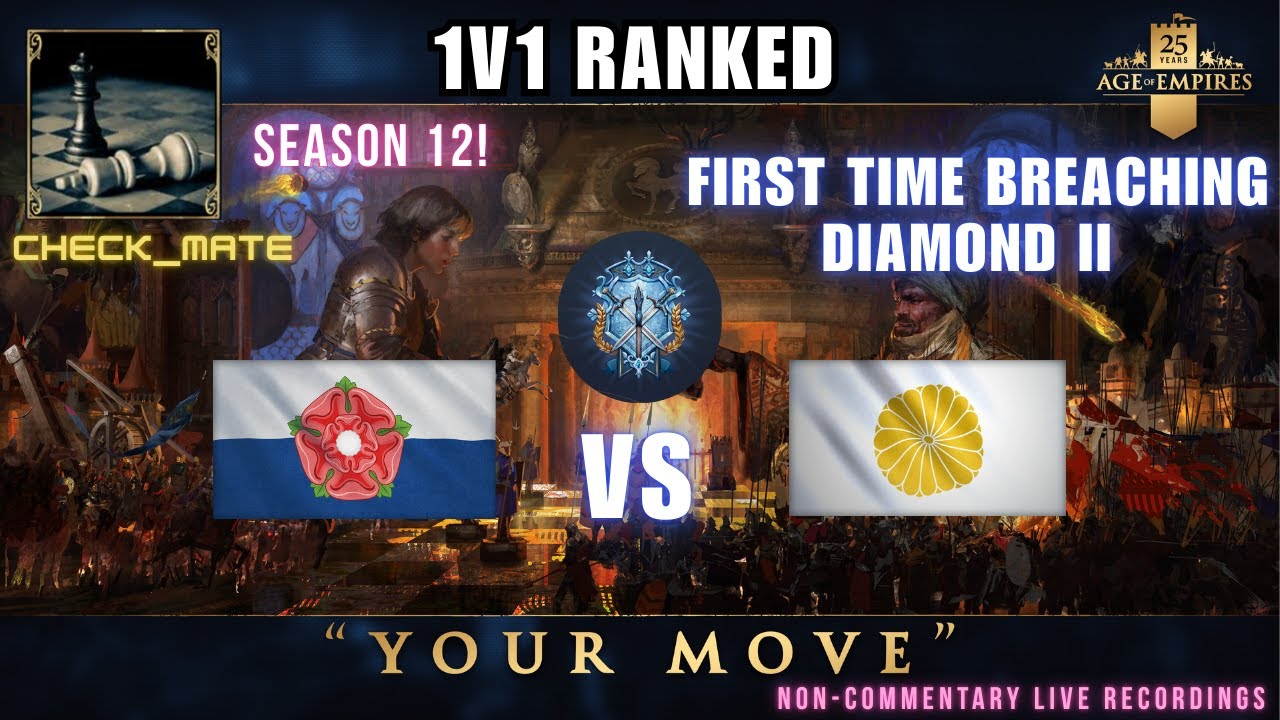 AOE4 1v1 S12 #11: House of Lancaster VS Japanese on King of the Hill