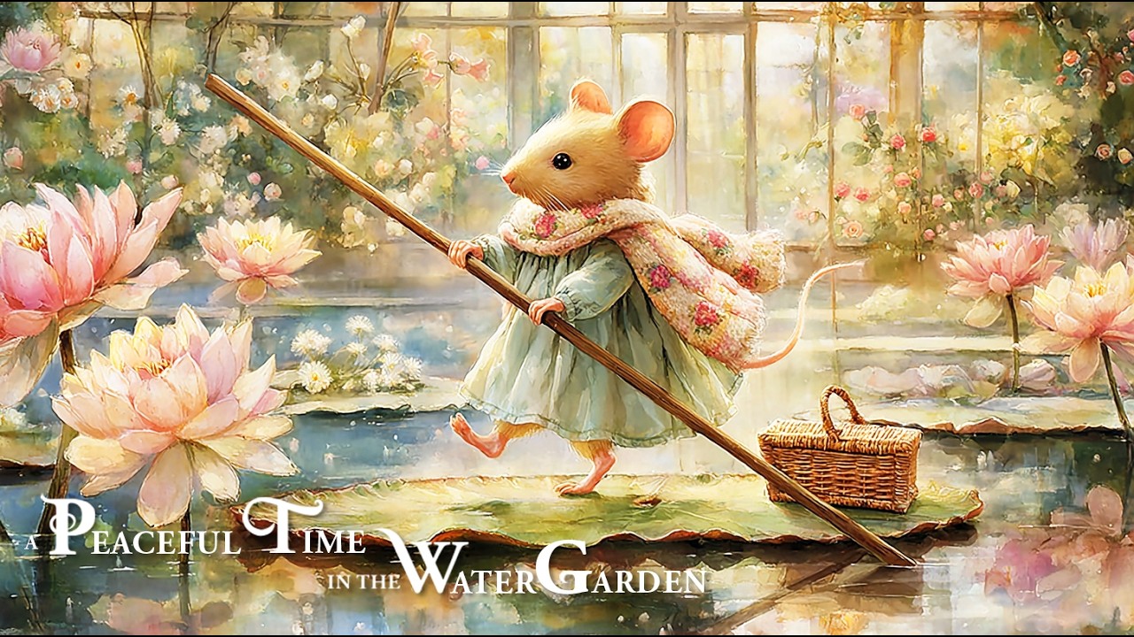 [Celtic Music] A PEACEFUL TIME IN THE WATER GARDEN – Relaxing Water Garden & Calming Music