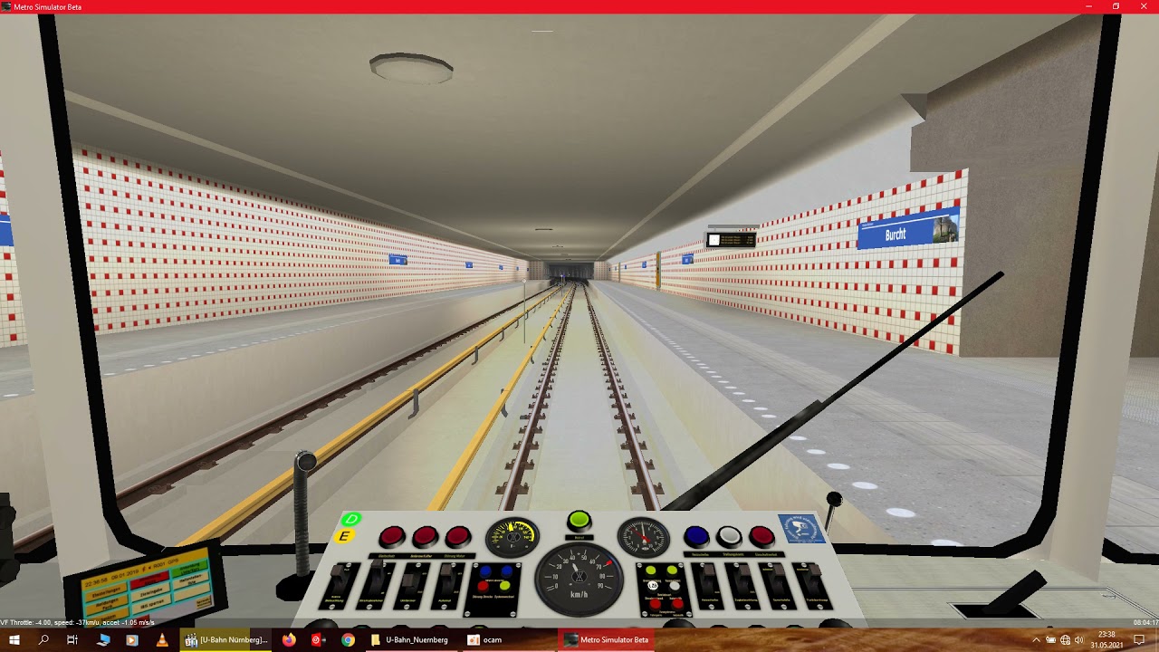 Metro Simulator Beta , U-Bahn München Typ A - Rijndam 2020 , eine gemütliche Nürnberger Fahrt