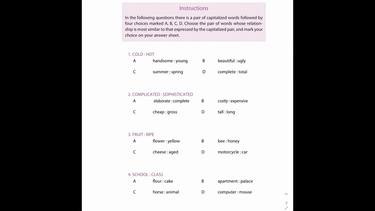 GAT QUDURAT ENGLISH WORKSHEET