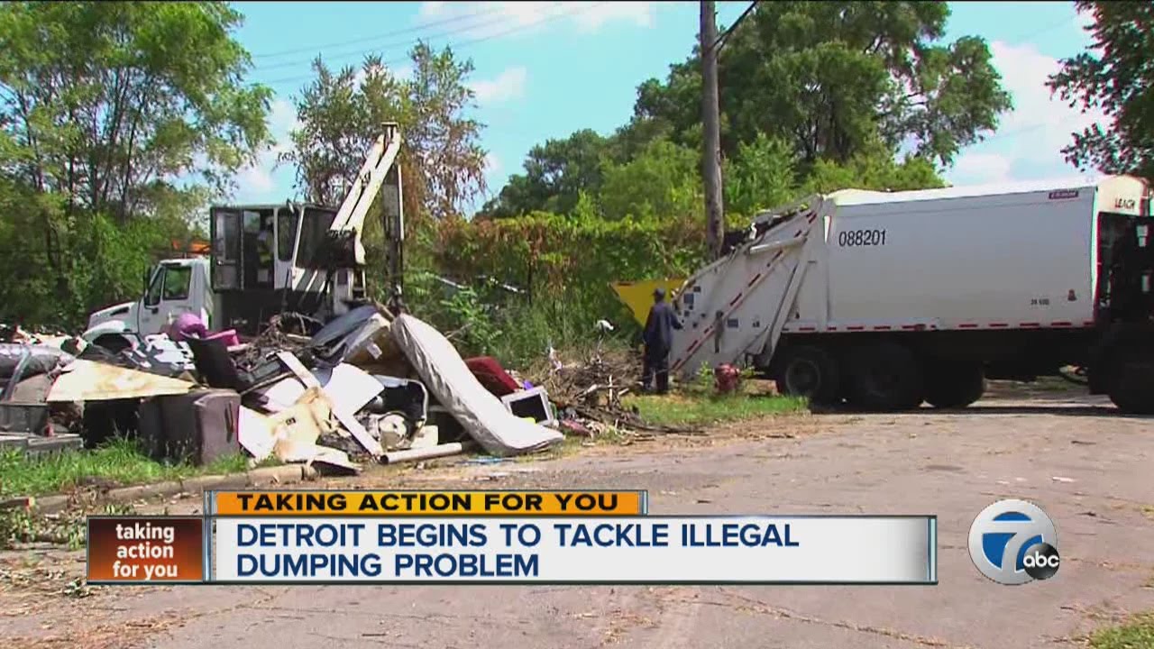 Detroit begins to tackle illegal dumping problem