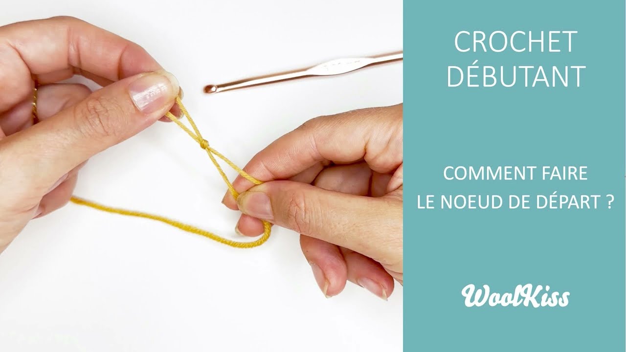 Comment faire le noeud de d&eacute;part sur le crochet ? - Crochet d&eacute;butant n&deg;1