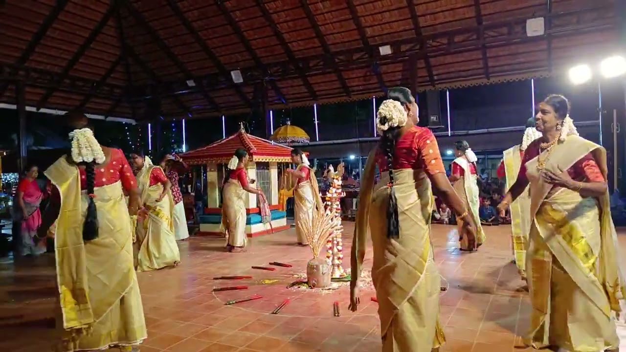 Thiruvathira at karuvayil temple 