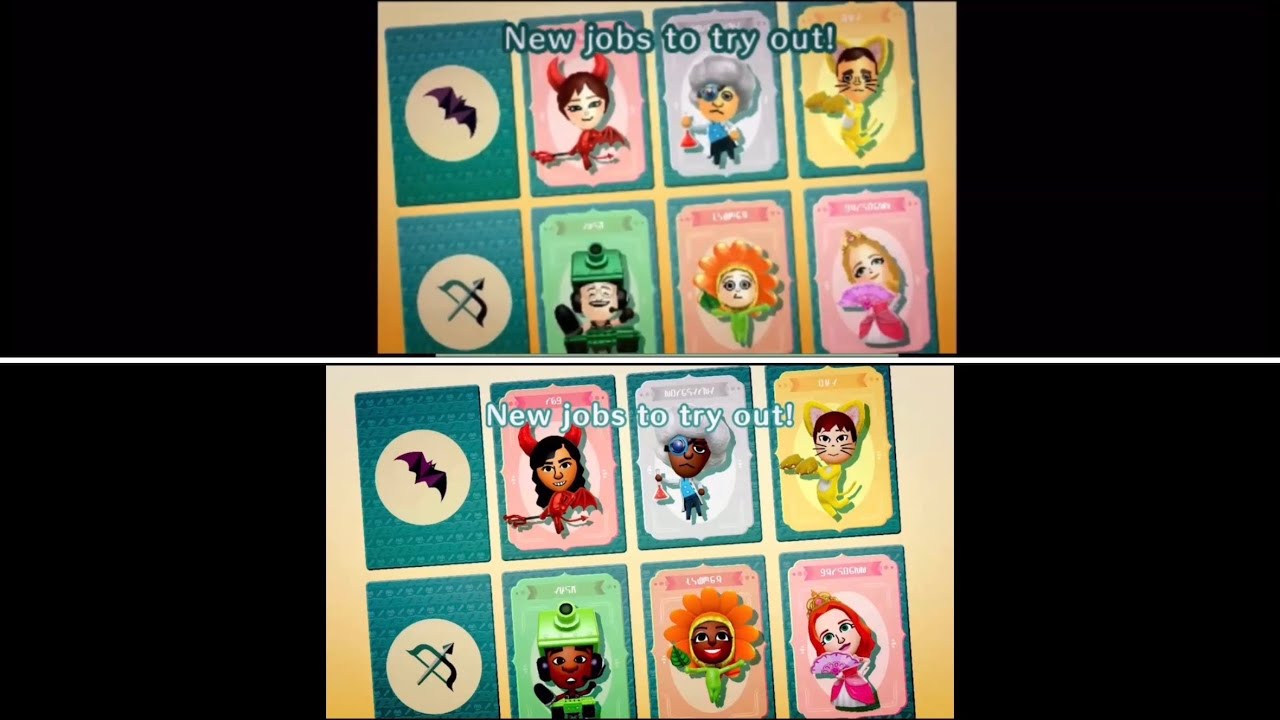 Miitopia Demo end Comparison 3DS vs Nintendo Switch