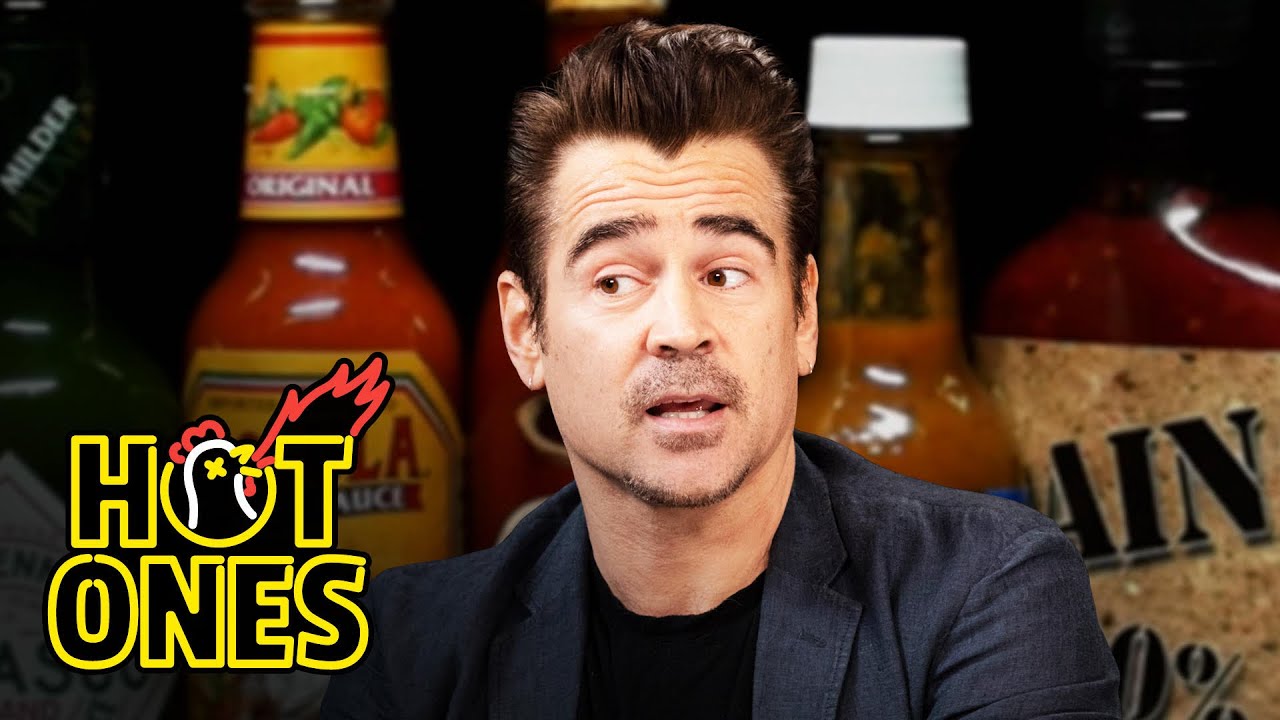 Colin Farrell Searches for Meaning in the Pain of Spicy Wings | Hot Ones