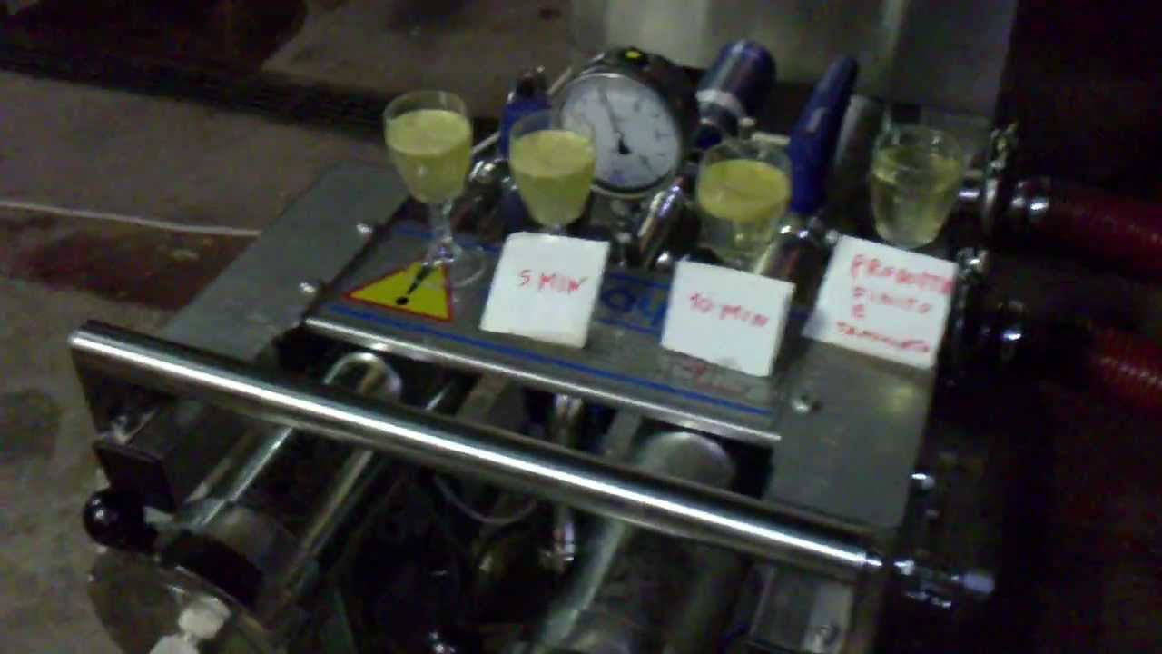 chiarifica mosto con flotattore
