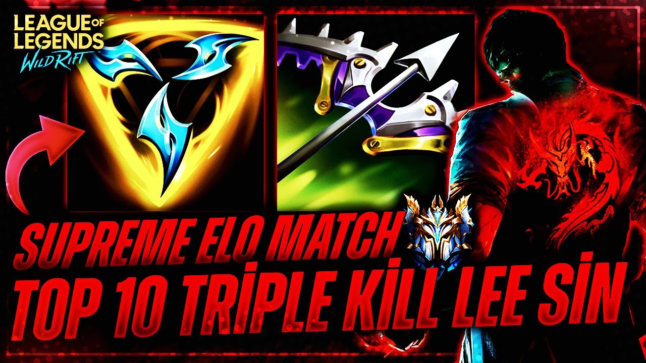 WILD RIFT: LEE SIN SOVEREIGN RANK GAMEPLAY