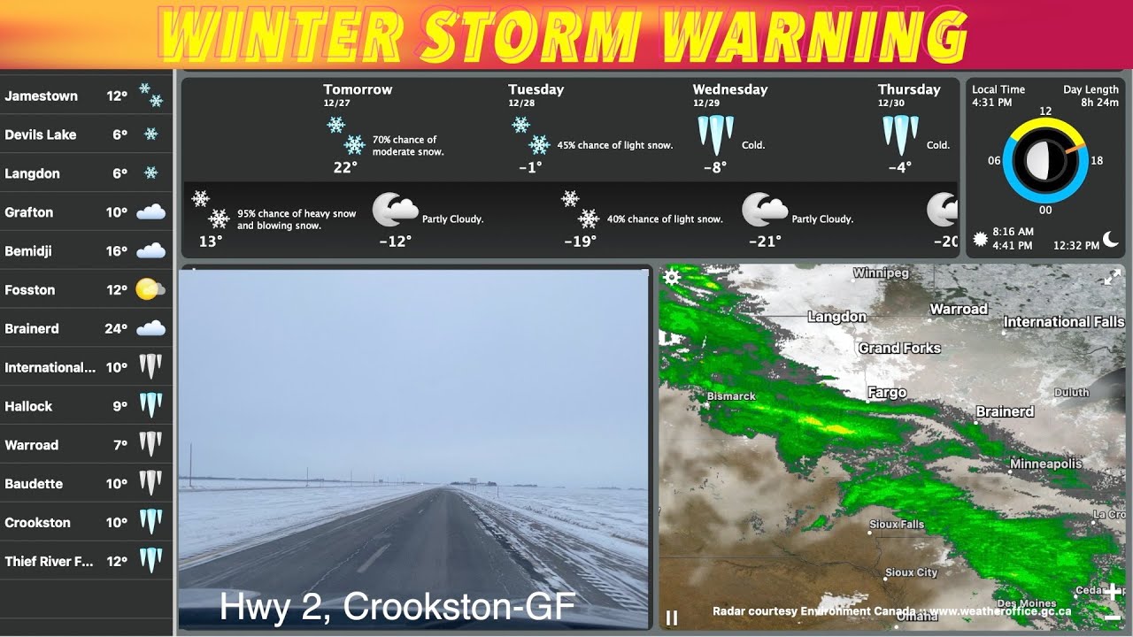 WINTER STORM WARNING: As Much As 14